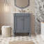Meuble-lavabo de salle de bain avec lavabo supérieur, meuble de rangement moderne avec lavabo simple, meuble-lavabo pour l'organisation-637679011