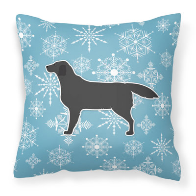 Winter Snowflakes Indoor/Outdoor Throw Pillow