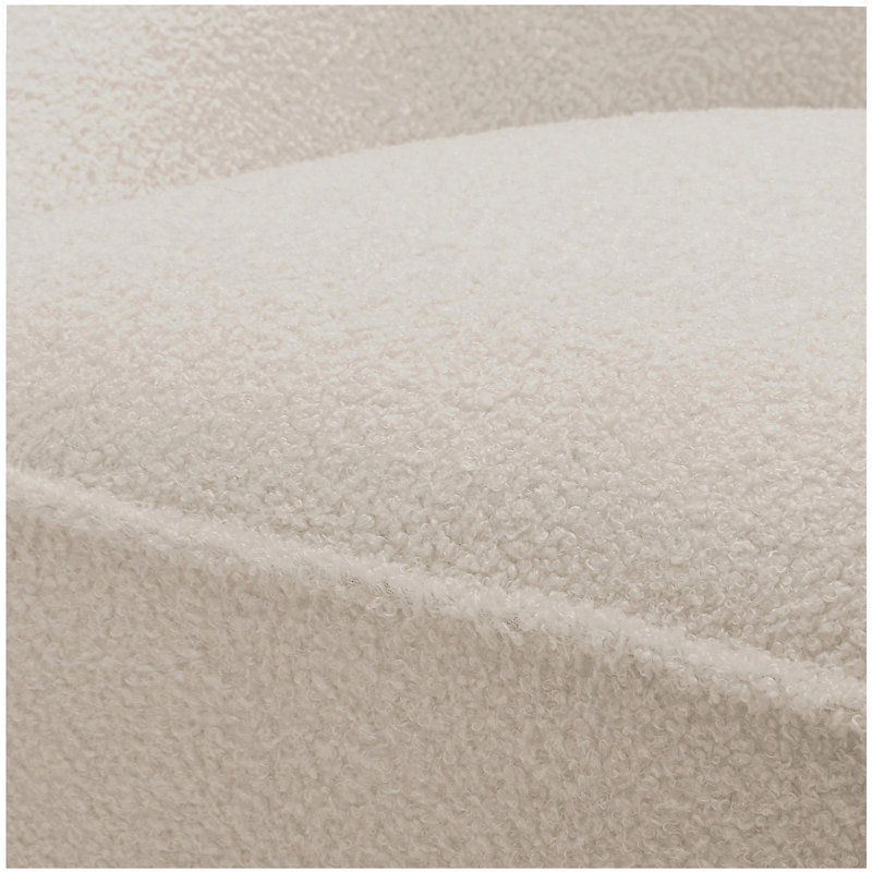 Fauteuil pivotant Anson Boucle