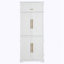 Armoire de rangement avec 4 tablettes réglables, tiroir caché-1526194993