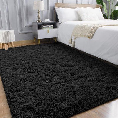 8 ft x 10 ft Soft Fluffy Area Rug,Plush Memory Foam Rug with Non-Slip Backing