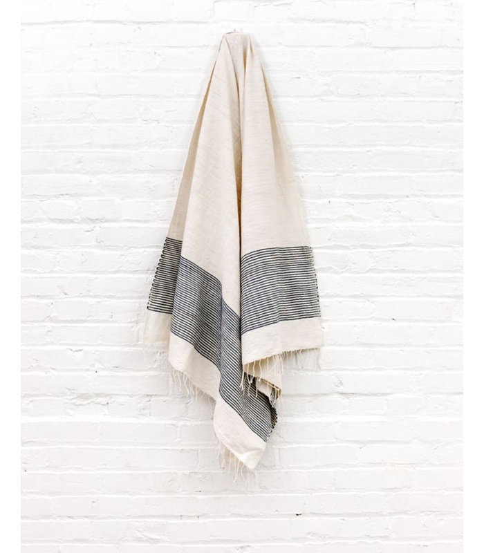 Riviera Cotton Bath Towel, Gray