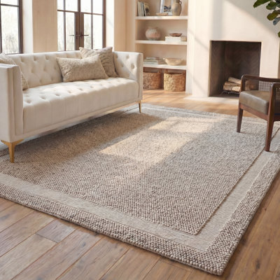 Laine tissée à la main Natura Coton Tapis d'intérieur recyclé P.E.T