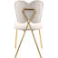 Chaise d'appoint rembourrée en velours Angel-1136189235