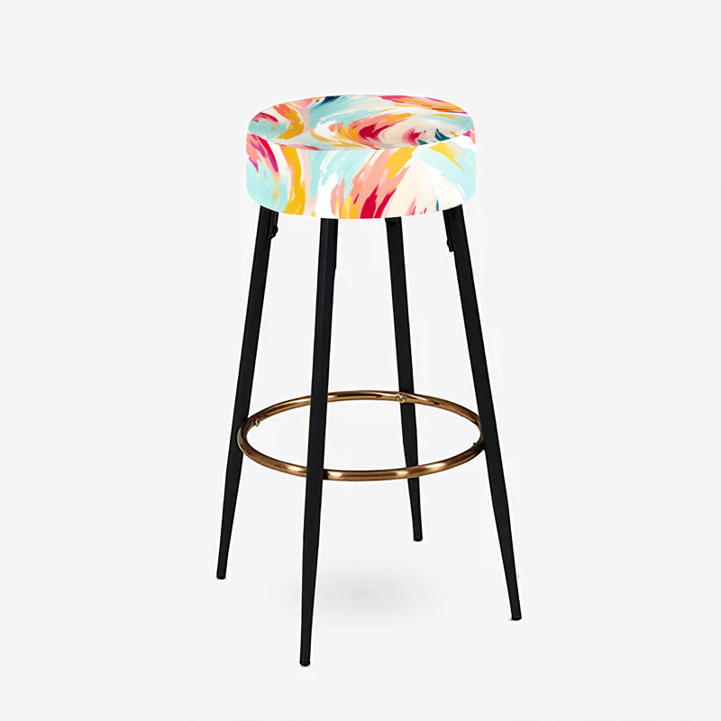 Ensemble de 2 tabourets de bar colorés Ikat Artistry