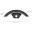 Matte Black 10 cm H Hardwired Integrated LED Outdoor Armed Sconce