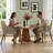 Upholstered Solid Wood Dining Chair Side Chair With Armrests-390144549