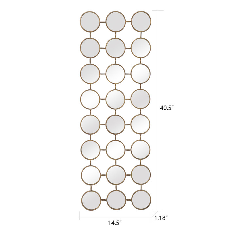 Muti-mini Mirrored Wall Decor, Gold