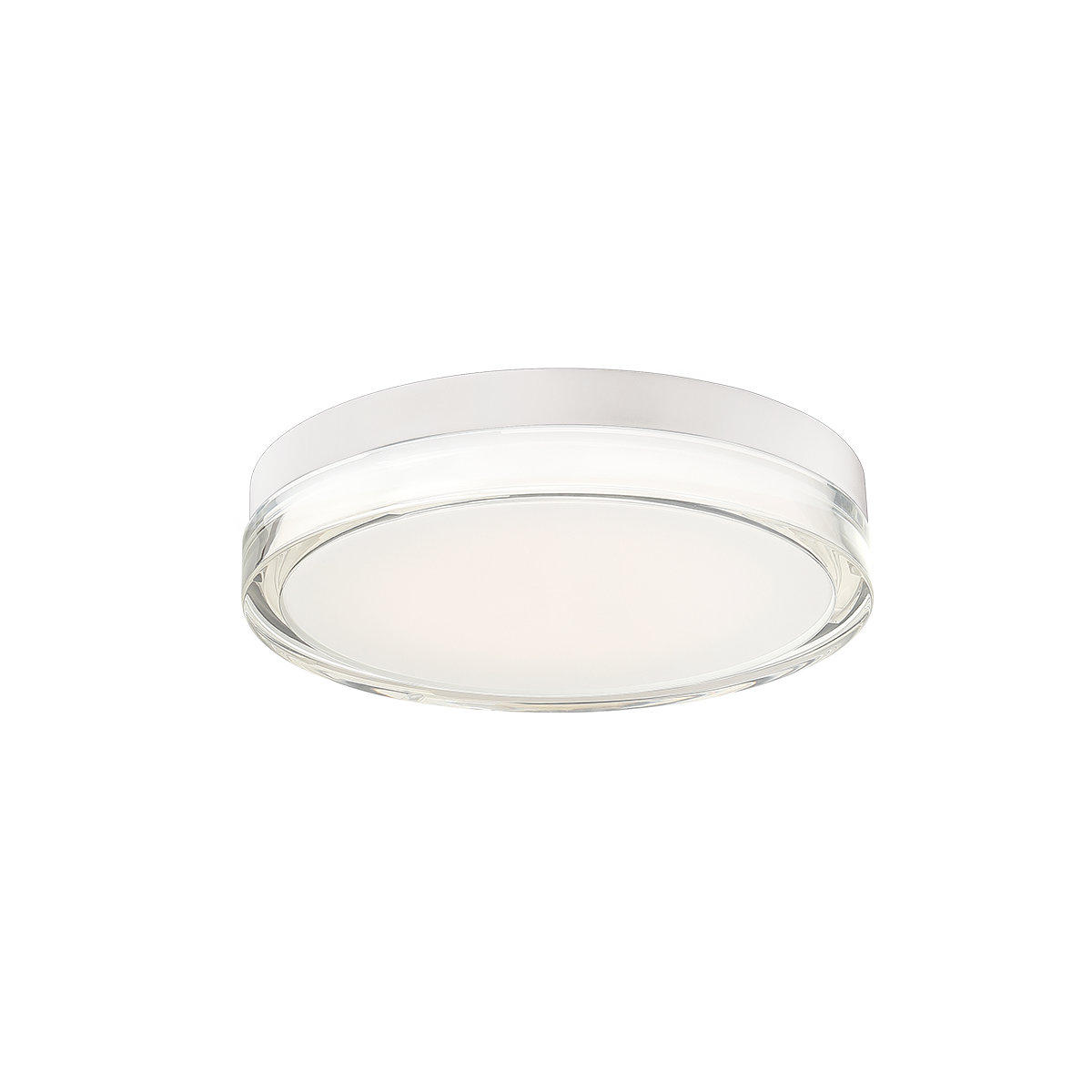 Pi Single Light Flush Mount, Black, 2.5" H x 8.88" W x 8.88" D, 3500K
