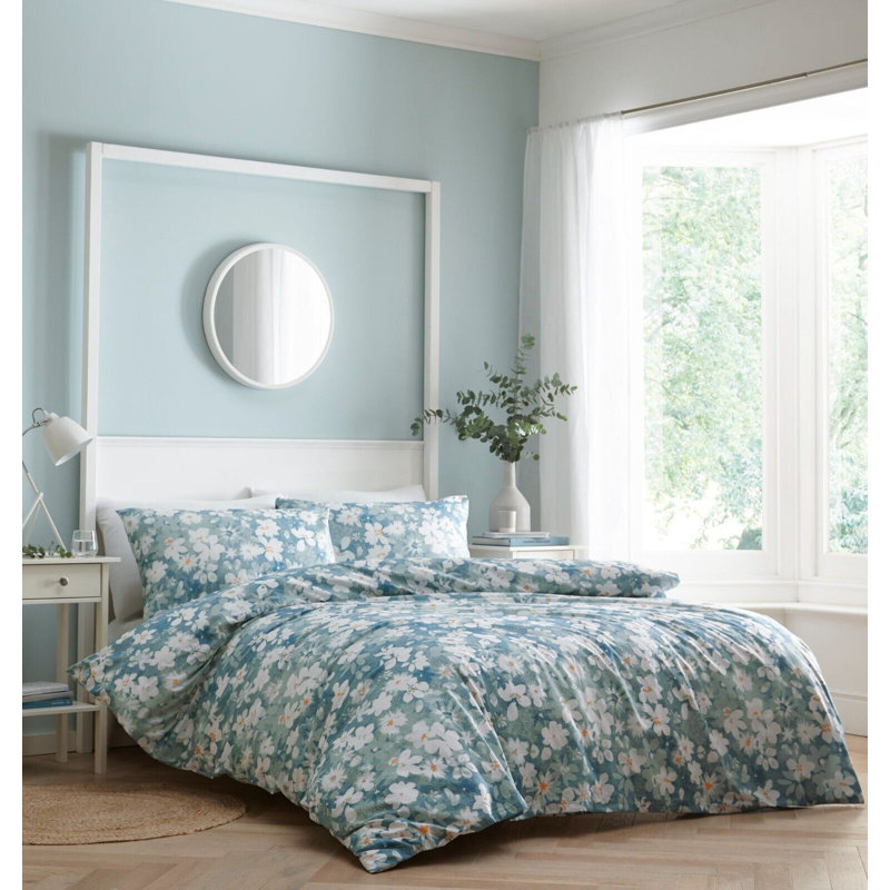 Floral Burst Easycare Polycotton Duvet Set, Kingsize