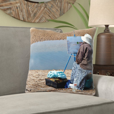 Romola Outdoor Reversible Throw Pillow