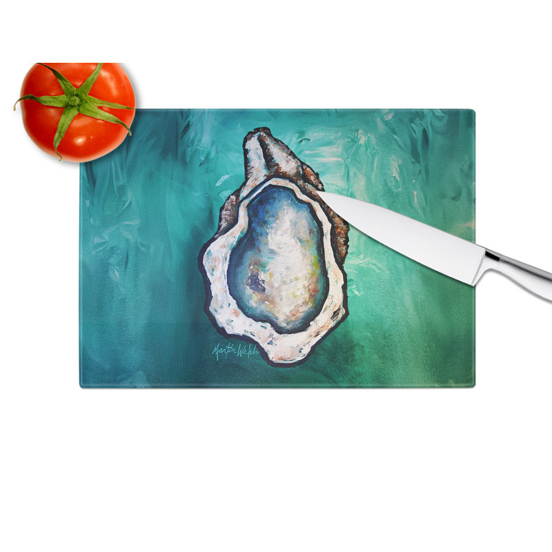 One Shell Oyster Glass Cutting Board