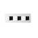 Dax Square Handles And Plate Kit - Chrome Finish For Model Dax-1058
