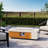 42 "Rectangle Concrete Propane Fire Pit Table