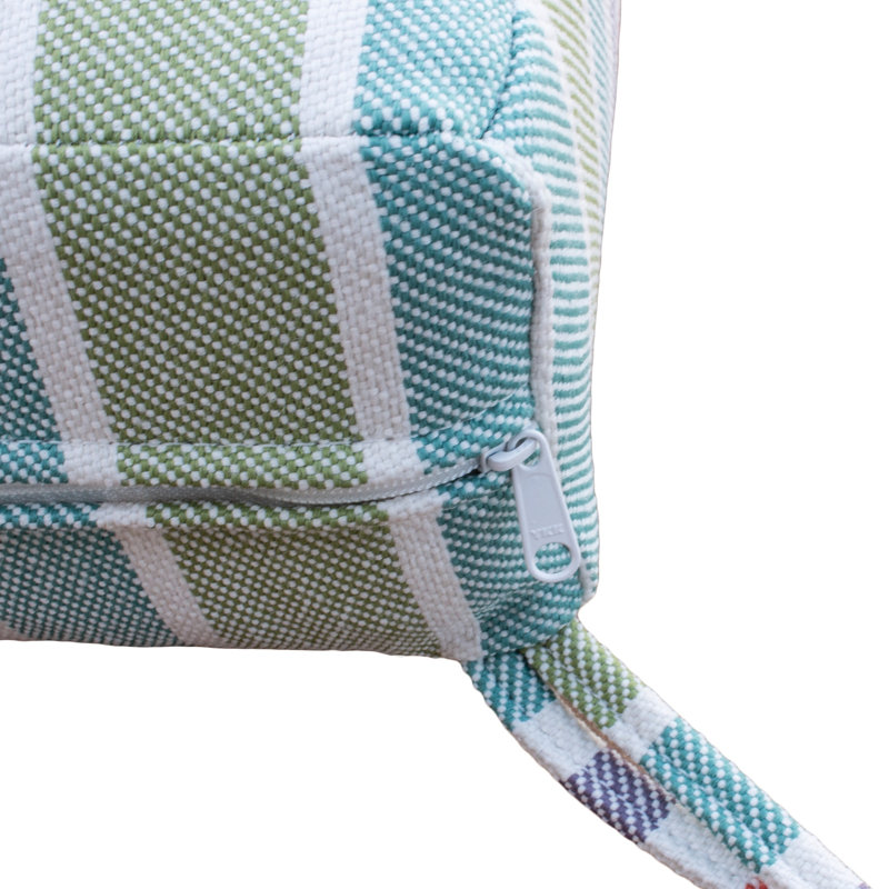 Ensemble de coussins de patio à assise profonde Tommy Bahama, rayé Sunbrella résistant à la décoloration pour canapés de patio, canapés modulaires et chaises longues, l 24 po x P 24 po, 4 po d'épaisseur, réversible, bandeau pastel