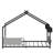 Twin Metal Canopy Bed Storage House Bed-955100070