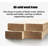 Solid Wood Birch Five-Layer Storage Bookcase
