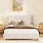 Velvet Bed with Round Wooden Legs-376806554-376806532