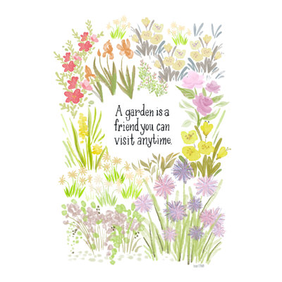 Ibenass a Garden is a Friend - Impression sur toile tendue