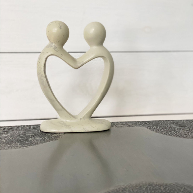 Reagle Abstract Figurines & Sculptures, White, 4" H x 4" W x 3" D