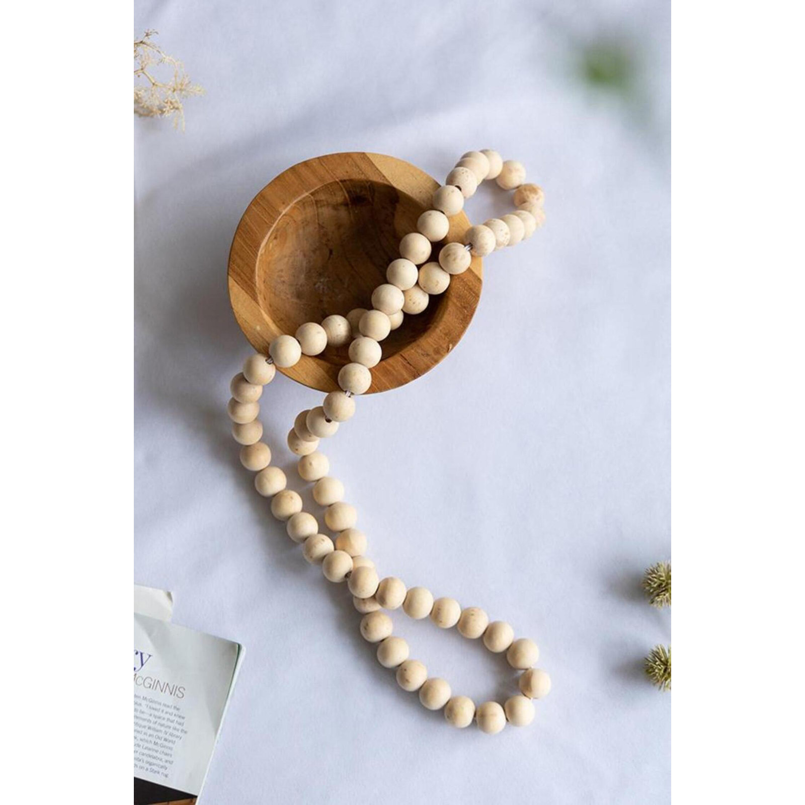 Pine Sphere Beads Wall Décor