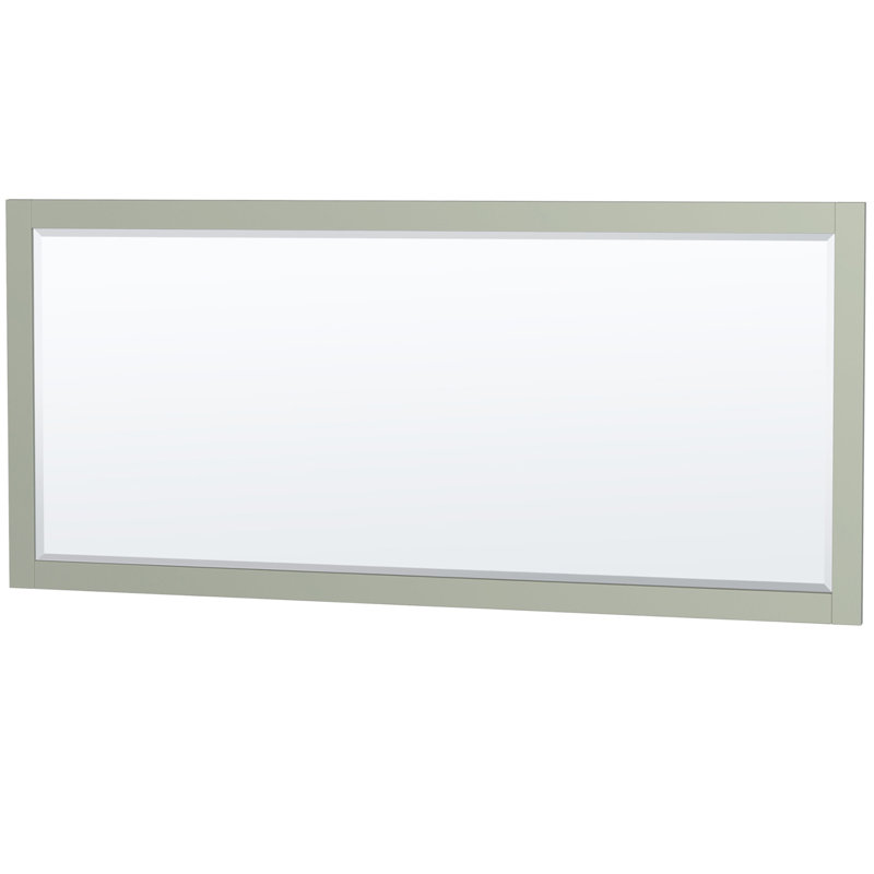 Sheffield 83" Double Bathroom Vanity Base and Mirror only in Light Green
