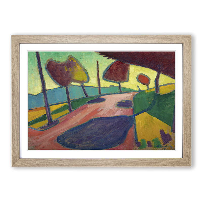 Murnauer Landscape by Alexej Von Jawlensky - Picture Frame Painting, Oak Framed, 48cm H x 65cm W x 2cm D