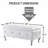 Upholstered Storage Ottoman Bench For Bedroom End Of Bed Faux Leather Rectangular Storage Benches Footrest With Crystal Buttons For Living Room Entryway-1977612123