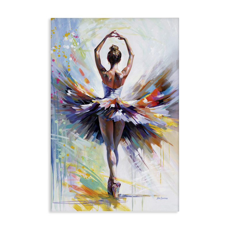  Art mural sur toile Prelude to Passion Ballet par Leon Devenice, H 45 po x l 30 po