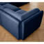 Canapé modulaire en chenille bleu - 6 sièges, rangement, chenille, structure cylindrique 6 - salon-120912691