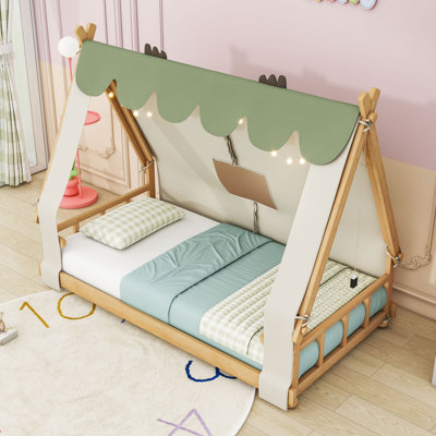 Forest Cabin Bed with Detachable Tent and Skylight