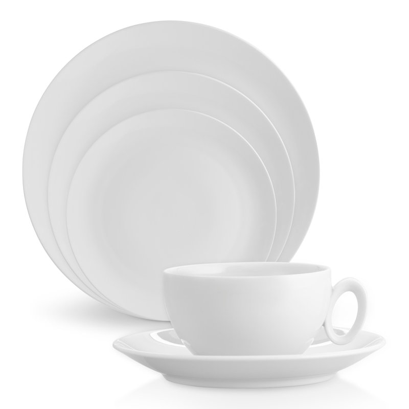 Broadway Porcelain Dinnerware Set - Service for 4