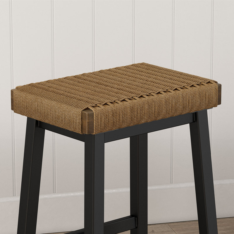 Tabouret Ingowart, Tabouret de bar (siège d'une hauteur de 30,63 po), Noir