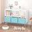 Kids Bookcase With Collapsible Fabric Drawers-1224021020