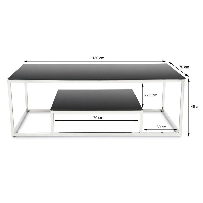 Ezzell Frame Coffee Table with Storage