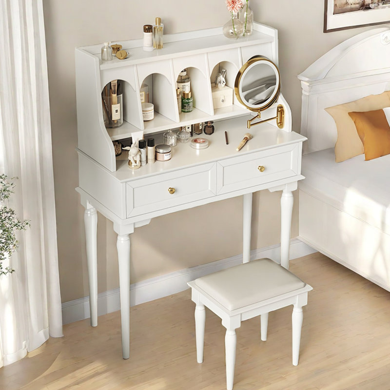 Coiffeuse Jalyia, Blanc