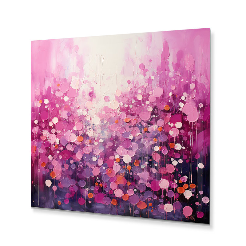 Magenta magique - impression sans cadre sur métal, H 36 po x l 36 po x P 1 po