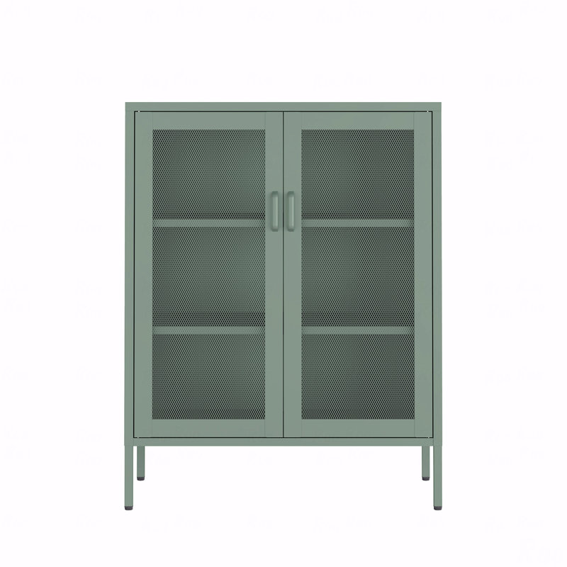 Armoire d'appoint 32 "en métal, Green 1