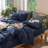 MooMee Duvet Cover Set 100% Washed Cotton Linen Like Textured Lightweight-122499490-109236629