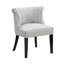 Chaise d'appoint moderne 25 po Magno avec revêtement en tissu texturé, pieds en bois massif, capacité de 300 lb-2034391116