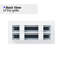 Grille de registre décorative pour mur et plafond en métal blanc mat-108369910
