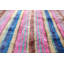 Coussin décoratif rayé coloré en velours - coussin décoratif Ikat fait à la main 16 x 16