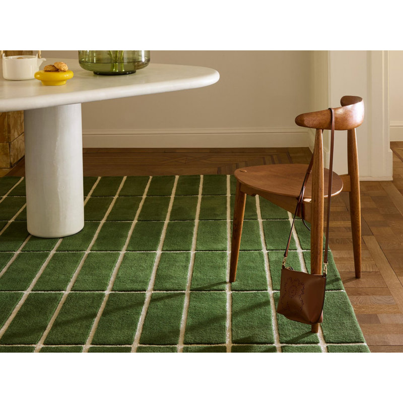 Tiiliskivi Green | 132907, Rectangle  8'2" x 11'6", Green