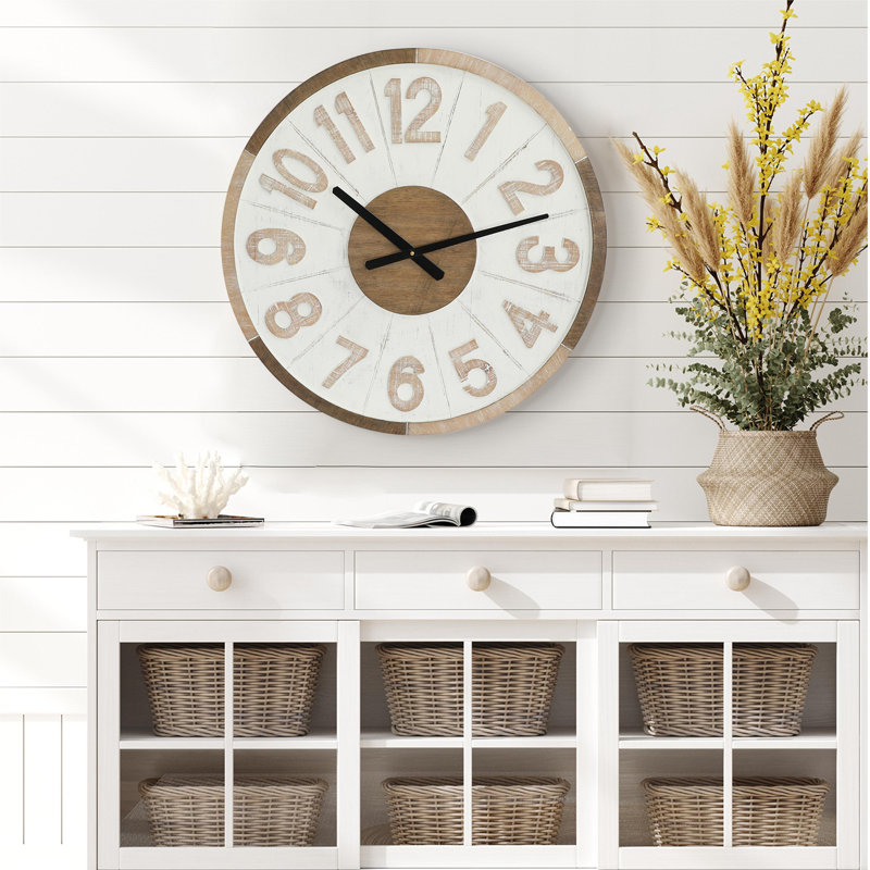 Stefans Solid Wood Wall Clock