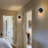  1 - Light Dimmable Black/Brass Armed Sconce-130629970