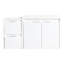 Meuble-lavabo 36 po avec lavabo en résine, charnières en acier inoxydable à fermeture douce, 2 portes, 1 armoire latérale, finition aspect brillant