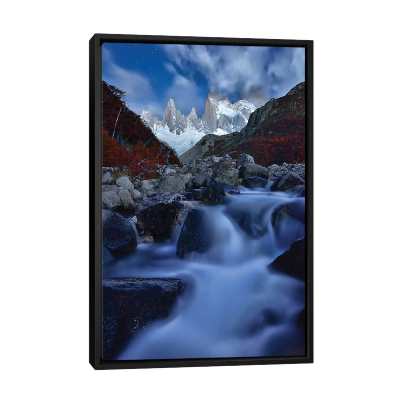 A Night In Patagonia by Mei Xu - Floater Frame Print on Canvas
