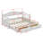 Cladia Wooden Twin Size Daybed With Twin Size Trundle, Extendable Daybed With Two Storage Drawers-1880377778