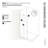 Gaia 30 in. x 78 in. Frameless Fluted Single Fixed Shower Panel-50962032