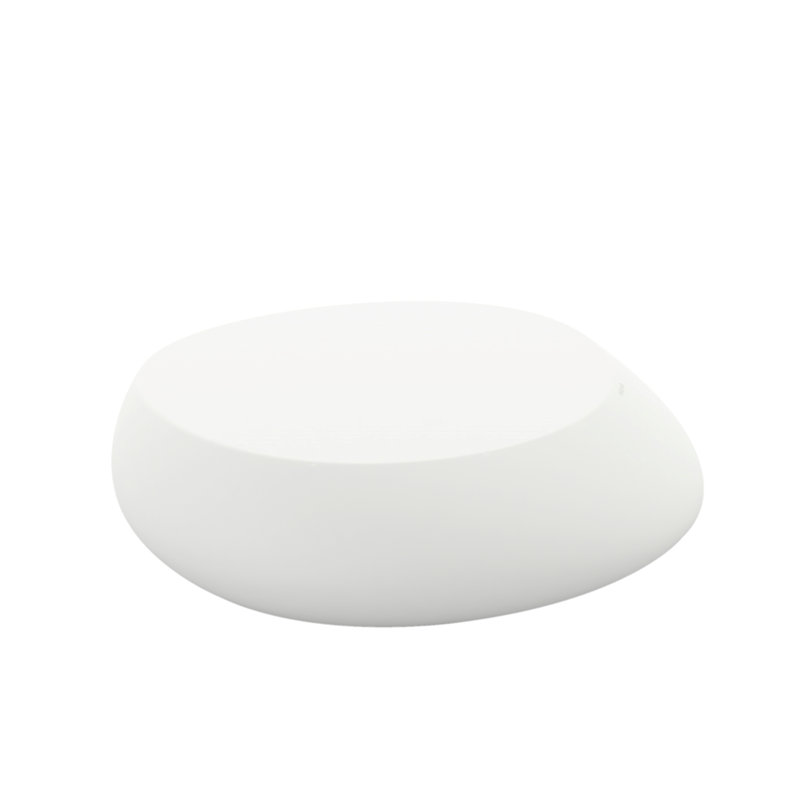 Stone Plastic Coffee Table, Ice